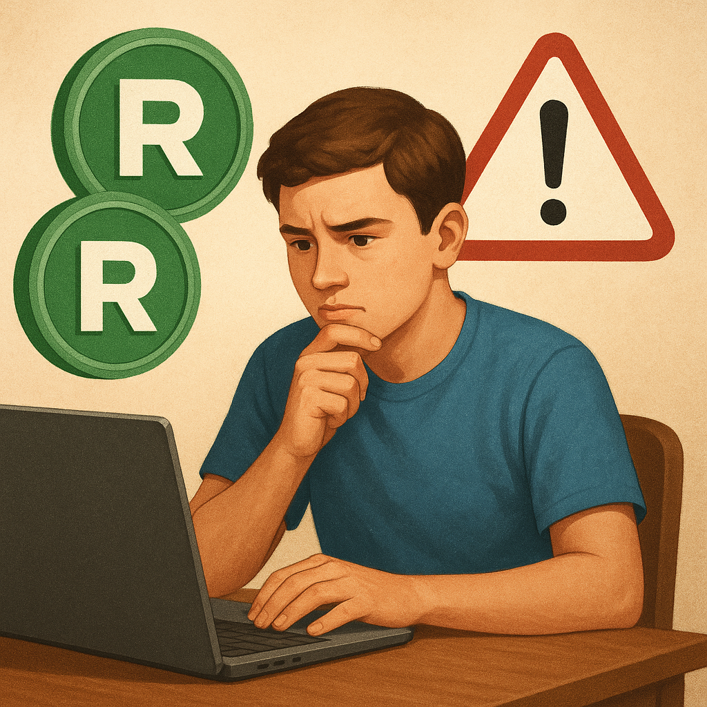 Imagem editorial moderna para ganhar Robux grátis
