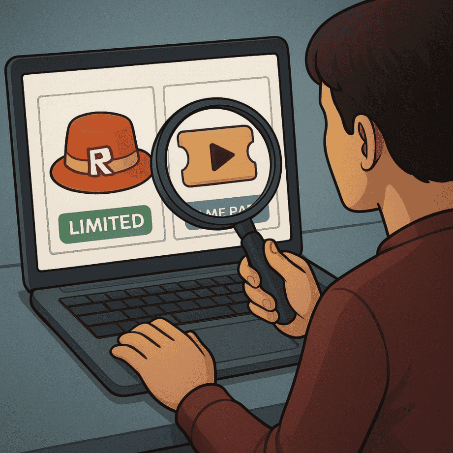 Imagem editorial moderna para Roblox rewards