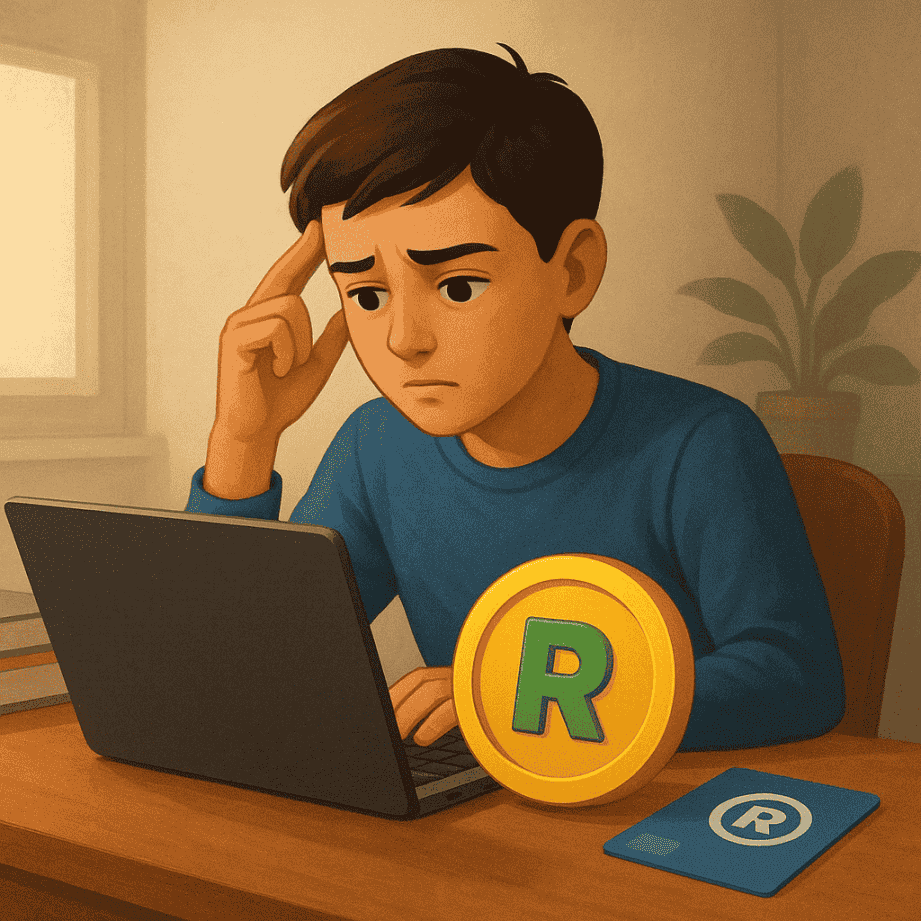 Imagem editorial moderna para free Robux